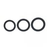 Classic Silicone Cockring Set of 3 - L/XL/XXL - Black